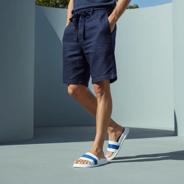 White_&_Blue_Ethylene_Vinyl_Acetate_Slides_For_Men