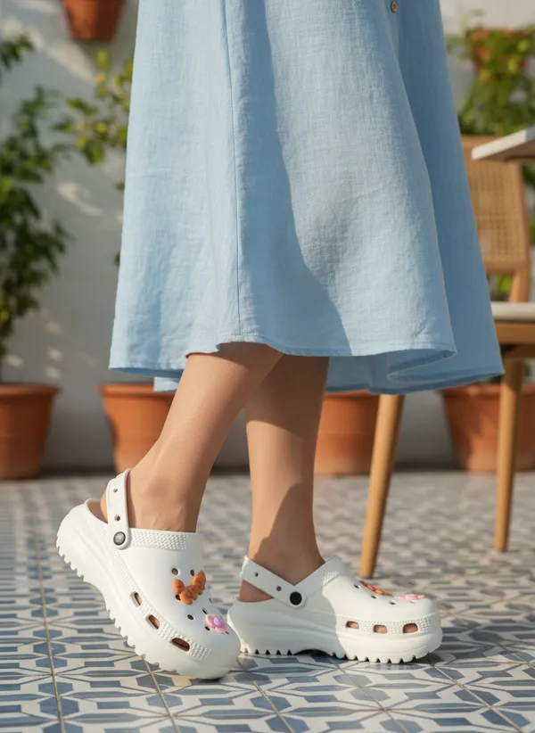 White_Ethylene_Vinyl_Acetate_Clogs_For_Women