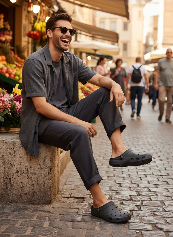 Black_Ethylene_Vinyl_Acetate_Clogs_For_Men