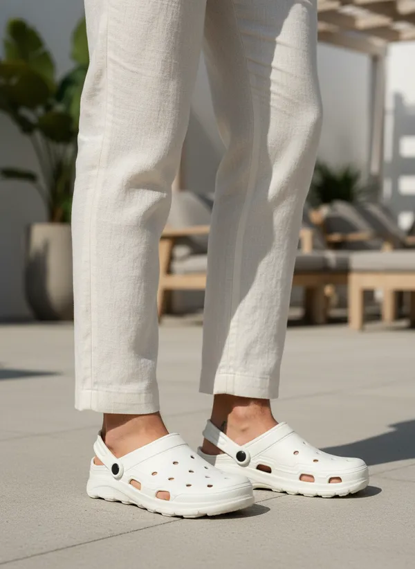 White_Ethylene_Vinyl_Acetate_Clogs_For_Men