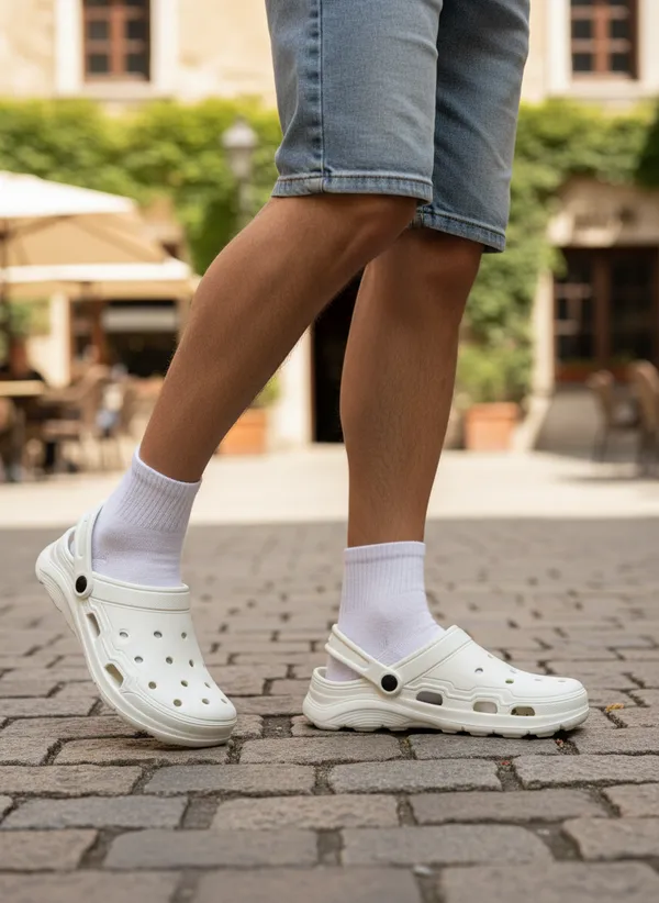 White_Ethylene_Vinyl_Acetate_Clogs_For_Men