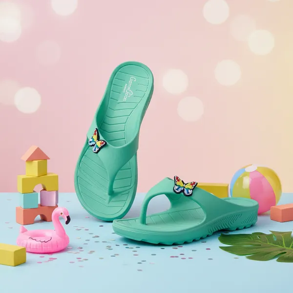 Green_Ethylene_Vinyl_Acetate_Flip_Flop_For_Women