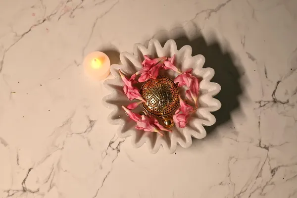 White_Handcrafted_Marble_Decorative_Bowl_Elegant_Ripple_Design_For_Home_Decor,_Potpourri,_Or_Centerpiece_I_6_Inch
