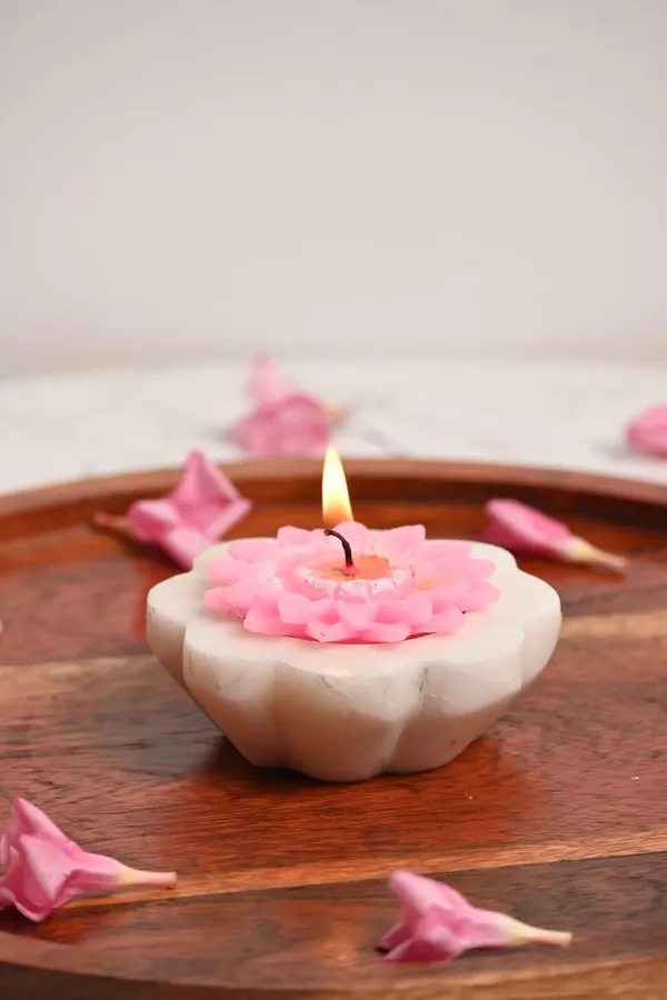 White_Diya_Marble_And_Brass_(Round)