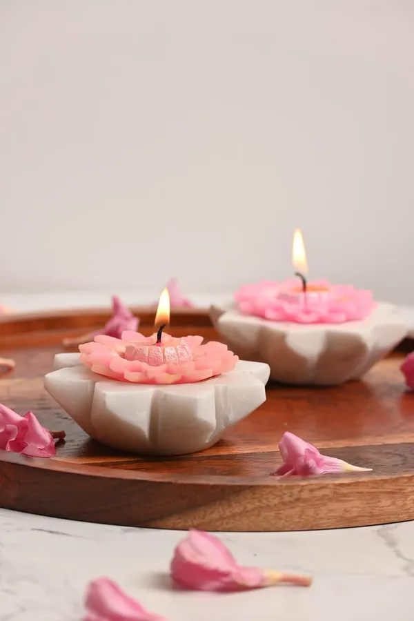 White_Diya_Marble_And_Brass_(Round)