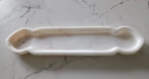 White_Marble_Piece_Designed_Incense_Stick_Holder