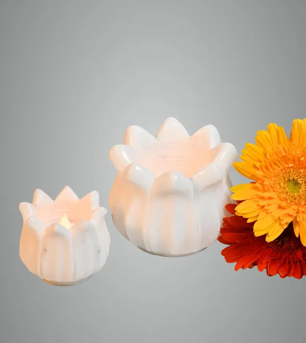 White_Marble_Handmade_Marble_Lotus_Design_3_Inch_Flower_Candle_Holder_Festival_Center_Table_Decoration