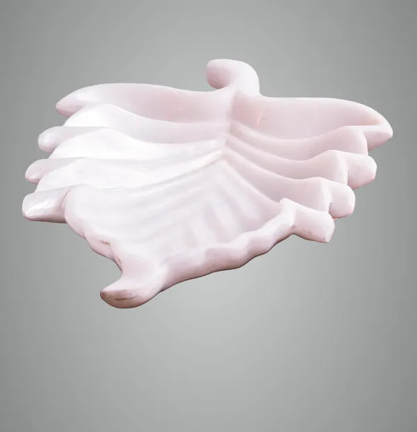 White_Exquisite_Marble_Leaf-Shaped_Decorative_Plate_Perfect_For_Home_Decor_And_Festive_Use_I_Handcrafted_Centerpiece_For_Home,_Weddings,Festive_Occasions_Traditional_Decor,_12_Inch