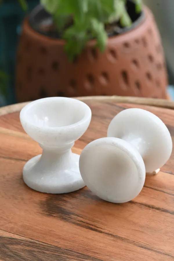 White_Handcrafted_Marble_Tea_Light_Candle_Holder_For_Home_Decor_And_Candle_Light_Dinner_Idecorative_Home_Accent_For_Spiritual_And_Decor_I_Festive_And_Corporate_Gift_(2_Diya),_2_Inch