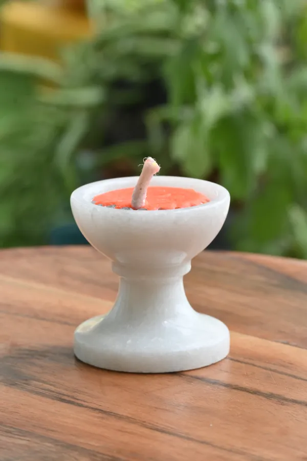 White_Handcrafted_Marble_Tea_Light_Candle_Holder_For_Home_Decor_And_Candle_Light_Dinner_Idecorative_Home_Accent_For_Spiritual_And_Decor_I_Festive_And_Corporate_Gift_(2_Diya),_2_Inch