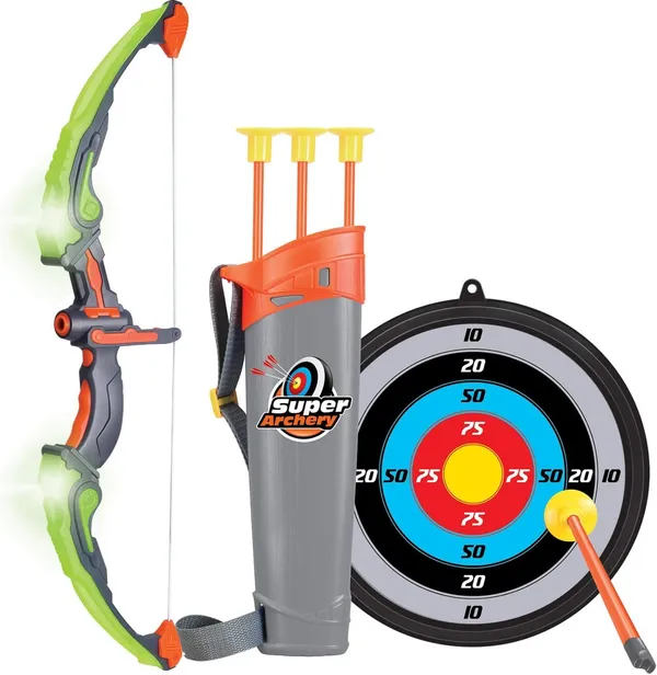 Multicolor_Kids_Bow_And_Arrow_Set,_Led_Light_Up_Archery_Toy_Set,3_Suction_Cup_Arrows,_Target_&_Quiver,_Indoor_And_Outdoor_Kids_Toys_For_Children_Boys_Girls,_Christmas,Birthday_Gifts_For_Kids