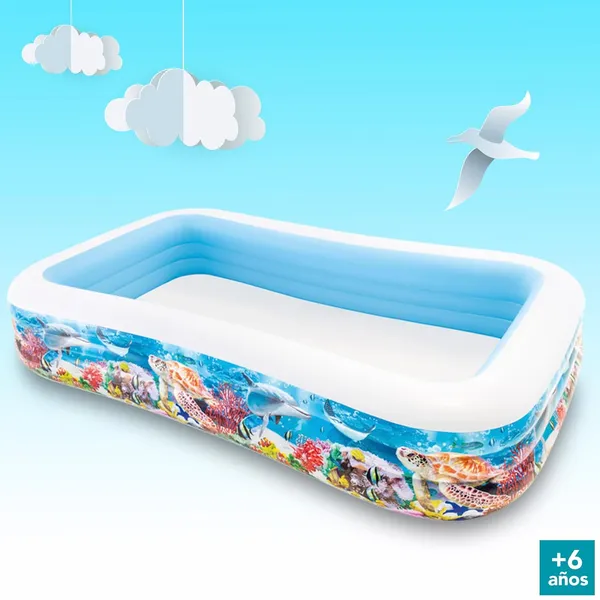 Multicolor_Intex_Swim_Centre_Tropical_Family_Pool,_Blue
