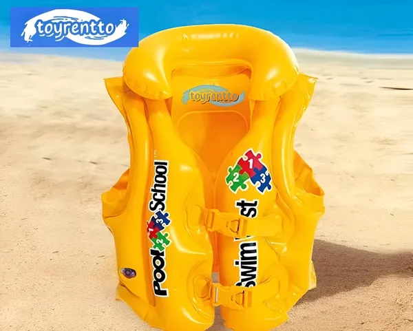 Yellow_Swimschool_Kids_Swim_Vest_Inflatable_Pool_Float_Jacket_With_Safety_Buckles_&_Head_Support_Adjustable_Learn-To-Swim_Aid_For_Toddlers_&_Children_(Ages_2-6)