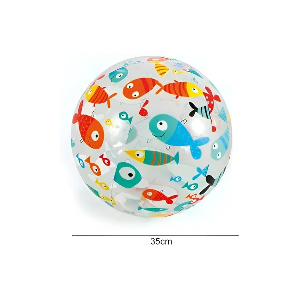 Multicolor_35Cm_Inflatable_Beach_Ball_For_Kids_&_Adultsclear,_Colorful_&_Fun_Designs_|_Perfect_For_Pool_Parties,_Beach,_Summer_Toys_(Pack_Of_One)