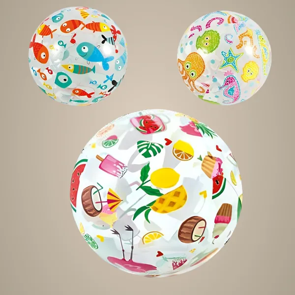 Multicolor_35Cm_Inflatable_Beach_Ball_For_Kids_&_Adultsclear,_Colorful_&_Fun_Designs_|_Perfect_For_Pool_Parties,_Beach,_Summer_Toys_(Pack_Of_One)