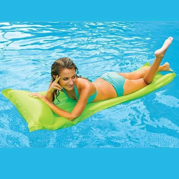 Multicolor_Inflatable_Pool_Float_Lounge_Air_Mattress_With_Built-In_Pillow_Durable_&_Comfortable_Floating_Raft_For_Adults_&_Kids_Perfect_For_Pool,_Beach_&_Summer_Relaxation
