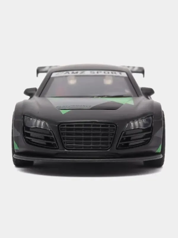 Black_Green_1:36_R8_Sports_Car_Diecast_Model_Realistic_Pull-Back_Racing_Toy_With_Openable_Doors_Premium_Metal_Collectible_For_Kids_&_Enthusiasts_Black_Green
