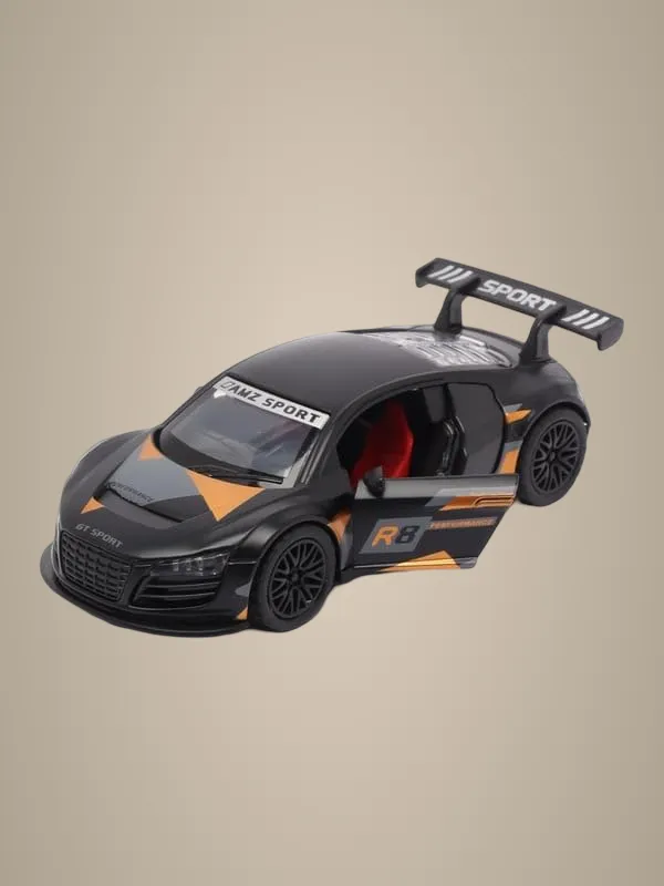 Black_Orange_1:36_R8_Sports_Car_Diecast_Model_Realistic_Pull-Back_Racing_Toy_With_Openable_Doors_Premium_Metal_Collectible_For_Kids_&_Enthusiasts_Black_Orange