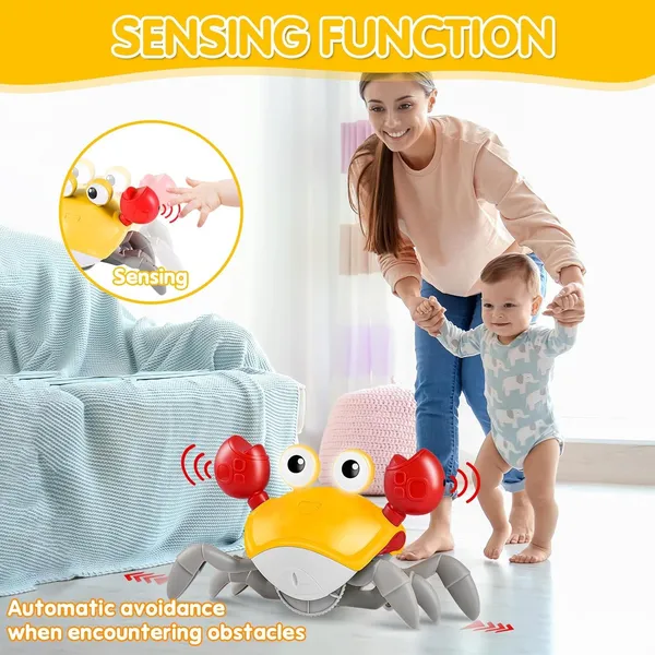 Yellow_Smart_Musical_Crawling_Crab_Toy_Interactive_Dancing_Crab_With_Lights,_Music_&_Obstacle_Avoidance_For_Babies_&_Toddlers_Yellow