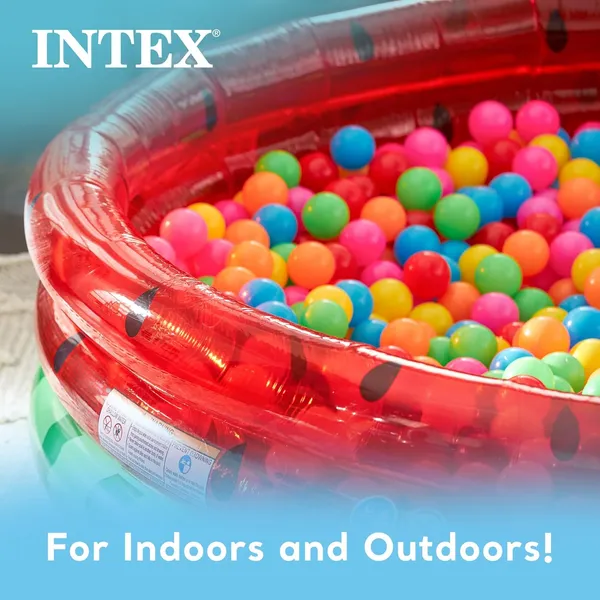 Red_Intex_Intex_Watermelon_Pool_66"_Round_Kids_Swimming_Wading_Pool