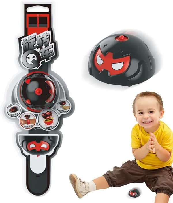 Ghost_Black_Creative_Fun_Toys_Rotation_Sliding_Car_Ring_Battle_|_Mini_Wrist_Spinning_Top_Watch_Toys_|Gyro_Toys_For_Endless_Entertainment|Enhances_Hand-Eye_Coordination_&Motor_Skills_(Ghost_Black)