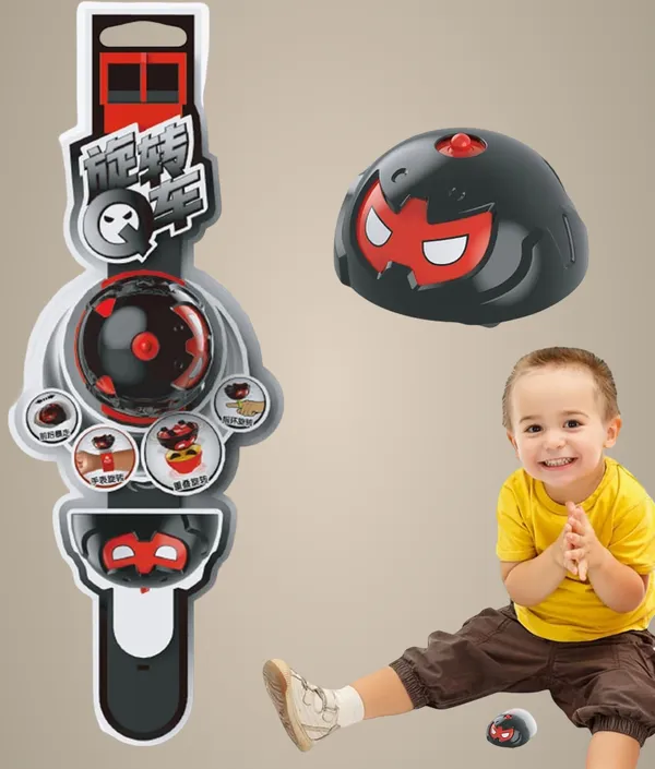 Ghost_Black_Creative_Fun_Toys_Rotation_Sliding_Car_Ring_Battle_|_Mini_Wrist_Spinning_Top_Watch_Toys_|Gyro_Toys_For_Endless_Entertainment|Enhances_Hand-Eye_Coordination_&Motor_Skills_(Ghost_Black)