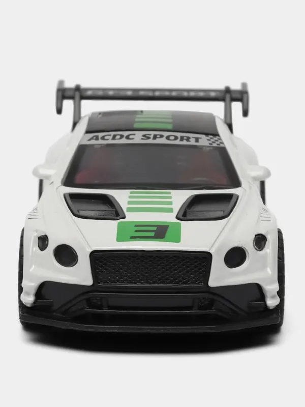Green_&_White_1:36_Bentley_Gt3_Diecast_Model_Toy_Car_Realistic_Pull-Back_Racing_Car_With_Openable_Doors_Premium_Metal_Toy_For_Kids_&_Collectors_Green_White