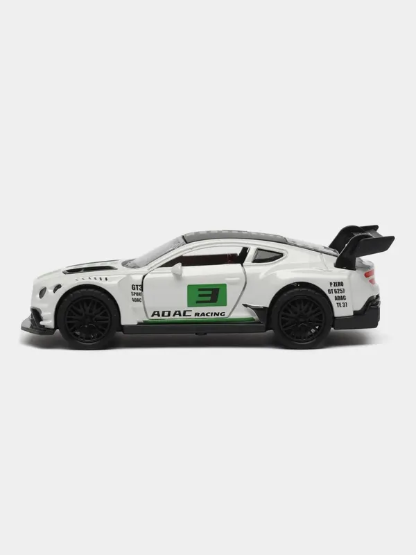 Green_&_White_1:36_Bentley_Gt3_Diecast_Model_Toy_Car_Realistic_Pull-Back_Racing_Car_With_Openable_Doors_Premium_Metal_Toy_For_Kids_&_Collectors_Green_White