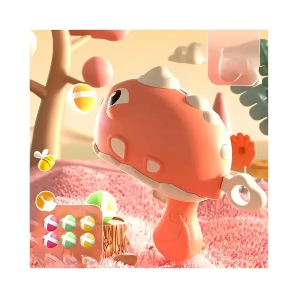 Dino_Orange_Interactive_Dinosaur-Themed_Sticky_Foam_Ball_Blaster_Gun_Toy_Set_|_Kids_Fun_Shooting_Game_With_Soft_Foam_Balls_|_Includes_Cute_Dino_Design_&_Colorful_Balls_-_Dino_Orange_Color