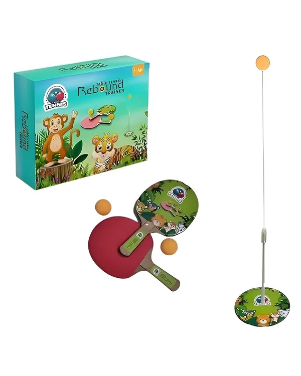 Green_Table_Tennis_Trainer_Indoor_Outdoor_Adults_Teenagers_Toys_For_|_Rebound_Rackets_And_Balls_Base_Training_Practice_Set_|_Games_For_Boys_&_Girls_Jungle