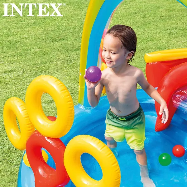 Multicolor_Intex_Inflatable_Rainbow_Ring_Water_Play_Centre,_Multi_Color