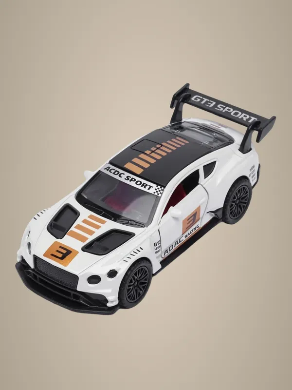 Orange_&_White_1:36_Bentley_Gt3_Diecast_Model_Toy_Car_Realistic_Pull-Back_Racing_Car_With_Openable_Doors_Premium_Metal_Toy_For_Kids_&_Collectors_Orange_White