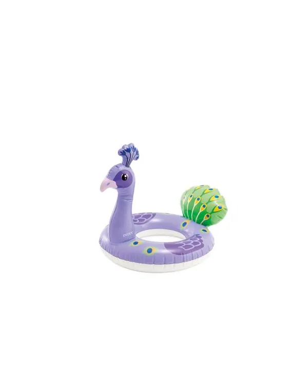 Multicolor_Peacock_Inflatable_Swim_Ring_34In_Tall_Pool_Float_For_Kids_&_Adults_Fun_&_Colorful_Water_Toy_For_Summer,_Beach_&_Pool_Parties