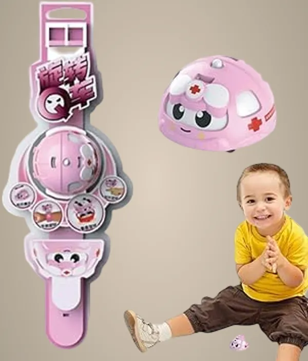 Pink_Creative_Fun_Toys_Rotation_Sliding_Car_Ring_Battle_|_Mini_Wrist_Spinning_Top_Watch_Toys_|Gyro_Toys_For_Endless_Entertainment|Enhances_Hand-Eye_Coordination_&Motor_Skills_(Rescue_Pink)