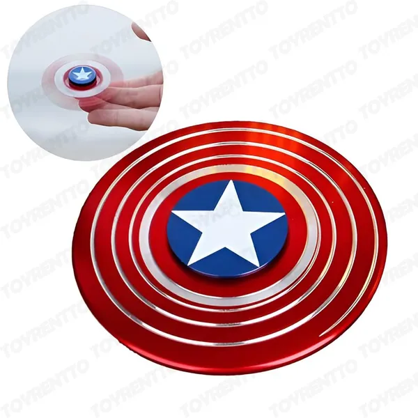Red_&_Blue_Metal_Shield_Hand_Spinner_2_In_1_Fidget_Stress_Relief_Spinner_With_Hard_Zipper_Case_|_Smooth_Spin_Focus_Toy_For_Adults_&_Teens