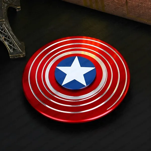 Red_&_Blue_Metal_Shield_Hand_Spinner_2_In_1_Fidget_Stress_Relief_Spinner_With_Hard_Zipper_Case_|_Smooth_Spin_Focus_Toy_For_Adults_&_Teens