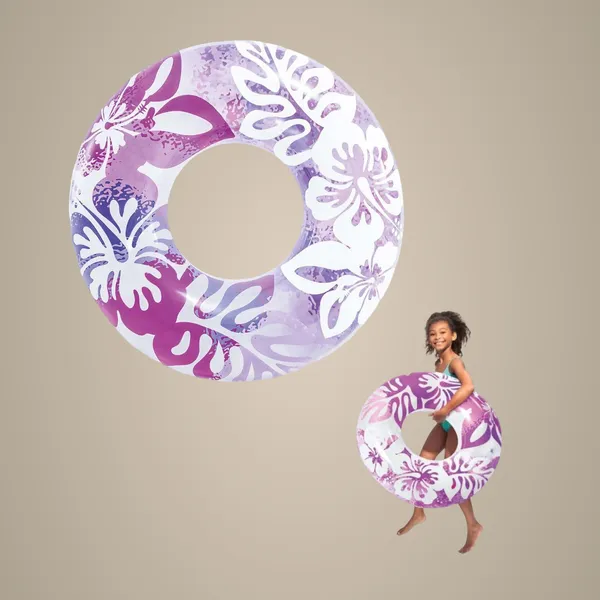Hibiscus_Purple_36-Inch_Inflatable_Swim_Ring_With_Tropical_Floral_Design_Fun,_Durable_Pool_Float_For_Kids_And_Adults