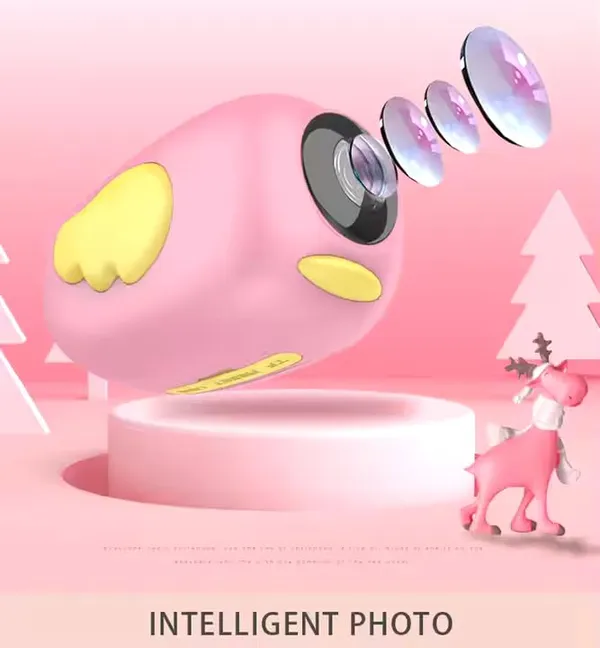 Pink_20_Megapixel_Children_Video_Camera_Full_Hd_1080P_Digital_Kids_Camcorder_Toy_Photo_Video_Recorder_Dv_With_2.0"_Tft_Screen_For_Kid_Pink
