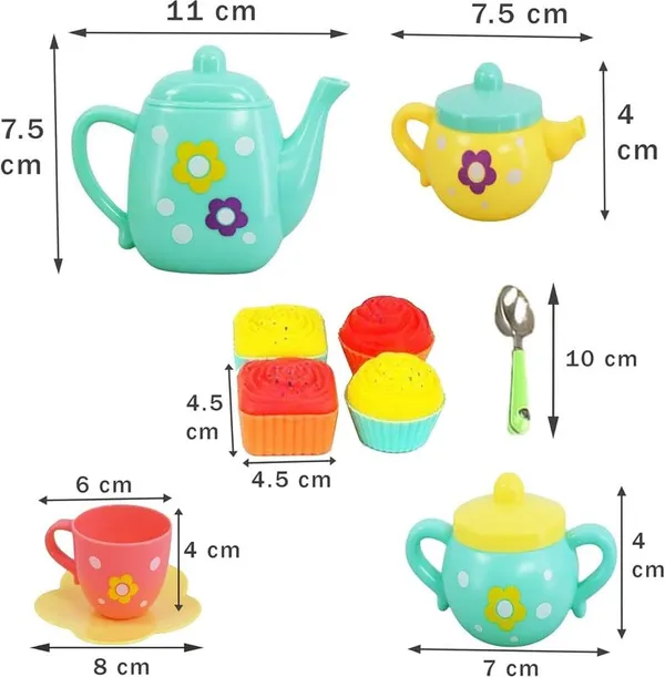 Multicolor_22_Pcs_Kids_Tea_Set_Party_With_Dessert_Candy_Muffin_Toys_Including_Cups_&_Plates,_Bpa_Free_Pvc_Free_Teapot,_Washable_Dishes,_Safe_Material,_Enhance_Child_Skills