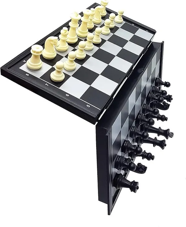Multicolor_Mini_Magnetic_Chess_Set,_Magnetic_Travel_Chess_Set,Folding_Chess_Set_-_Lightweight,_Portable,_And_Educational_Toy_For_Kids_And_Adults_-_Perfect_For_2_Players_|_Lightweight_&_Durable_|10_Inch