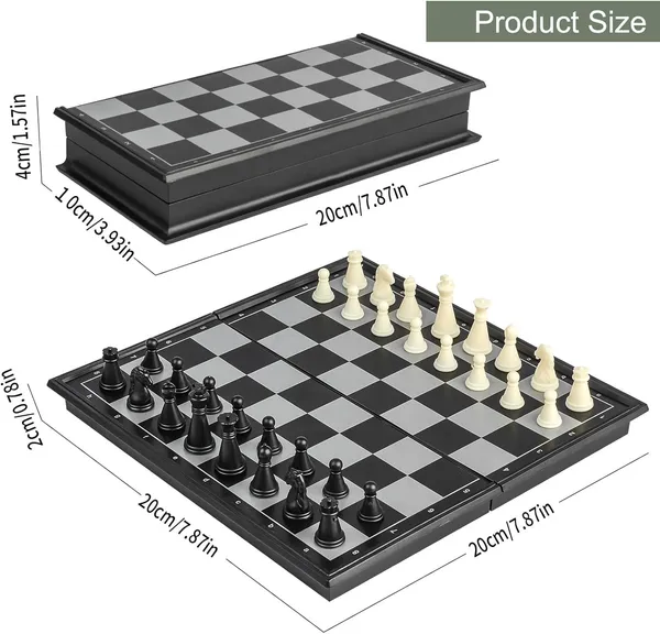Multicolor_Mini_Magnetic_Chess_Set,_Magnetic_Travel_Chess_Set,Folding_Chess_Set_-_Lightweight,_Portable,_And_Educational_Toy_For_Kids_And_Adults_-_Perfect_For_2_Players_|_Lightweight_&_Durable_|10_Inch