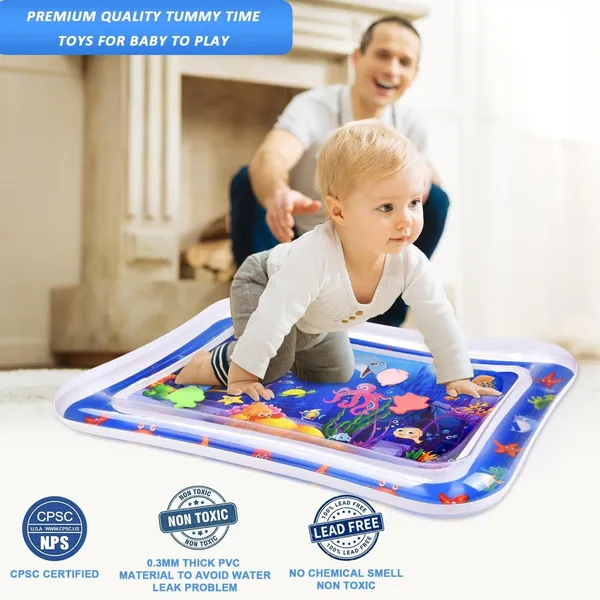 Multicolor_Water_Mat_Inflatable_Baby_Water_Play_Mat_For_3_6_9_Months_Newborn_Girl_&_Boy_Early_Activity_Center_Safe,_Durable,_And_Engaging_For_Newborn_Boys_&_Girls_Portable,_Colorful_Play_Pad
