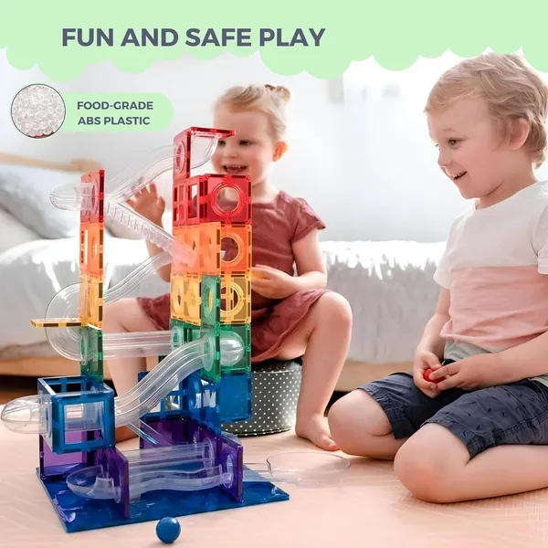 Multicolor_Magnetic_Tiles_Game_Marble_Run_Magnetic_Set_|_Steam_Educational_Game_|_Three_Dimensional_Building_Blocks_|_Best_Gift_For_Boys_&_Girls_3_&_Up_|_Marble_Balls_With_Race_Tracks_Games_(97_Pieces)