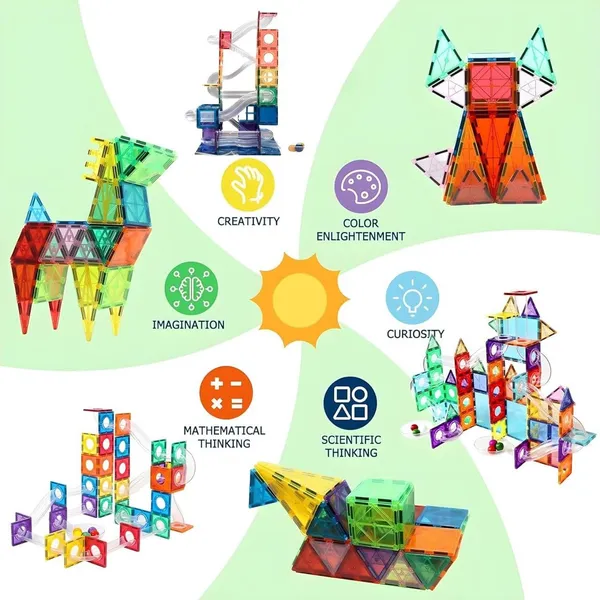 Multicolor_Magnetic_Tiles_Game_Marble_Run_Magnetic_Set_|_Steam_Educational_Game_|_Three_Dimensional_Building_Blocks_|_Best_Gift_For_Boys_&_Girls_3_&_Up_|_Marble_Balls_With_Race_Tracks_Games_(97_Pieces)