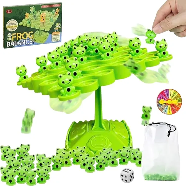 Green_Frog_Balance_Game_|_Two-Player_Montessori_Balance_Board_Game_|_Interactive_Desktop_Game_Gift_For_Boys_And_Girls_|_Fun_Family_Activity_For_Learning_|_Color_-_Green