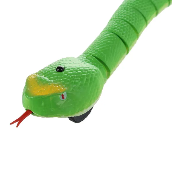 Green_16_Inch_Remote_Control_Rattle_Snake_Toy,_Realistic_Reptile_Robot_With_Egg_Shaped_Infrared_Receiver,_Rc_Snake_Prank_Toy_Ideal_Gift_For_Kids_Or_For_Adults_-_White_Color
