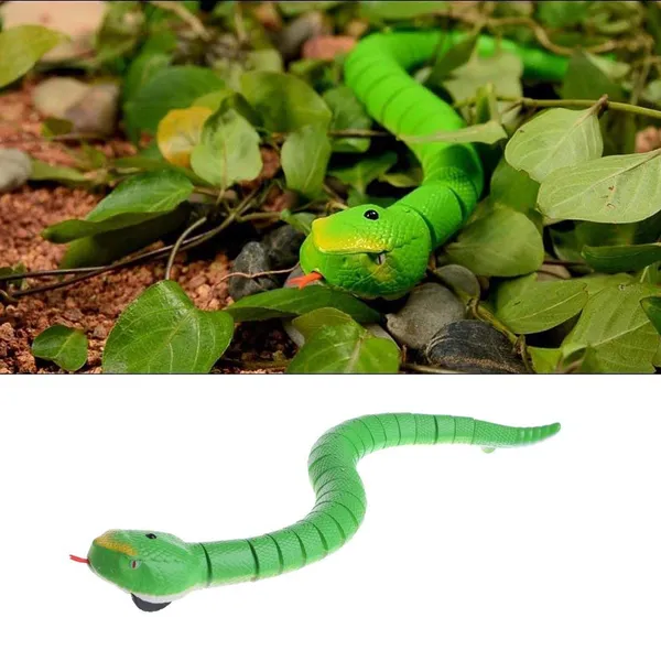 Green_16_Inch_Remote_Control_Rattle_Snake_Toy,_Realistic_Reptile_Robot_With_Egg_Shaped_Infrared_Receiver,_Rc_Snake_Prank_Toy_Ideal_Gift_For_Kids_Or_For_Adults_-_White_Color
