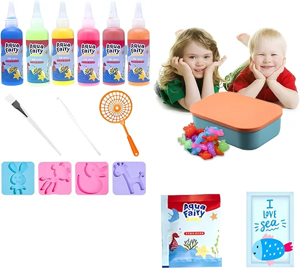 Multicolor_Rubber_Aqua_Gelz_3D_Diy_Magic_Water_Elf,_Aqua_Fairy_Creative_Set_Colourful_Sea_Animals_Toy_With_4_Bottles_Of_Colour_Gel,_Educational_Toy_Water_Toy_Children_For_Boys_Girls_3+