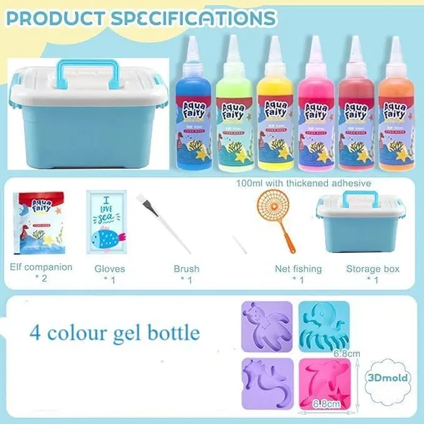 Multicolor_Rubber_Aqua_Gelz_3D_Diy_Magic_Water_Elf,_Aqua_Fairy_Creative_Set_Colourful_Sea_Animals_Toy_With_4_Bottles_Of_Colour_Gel,_Educational_Toy_Water_Toy_Children_For_Boys_Girls_3+
