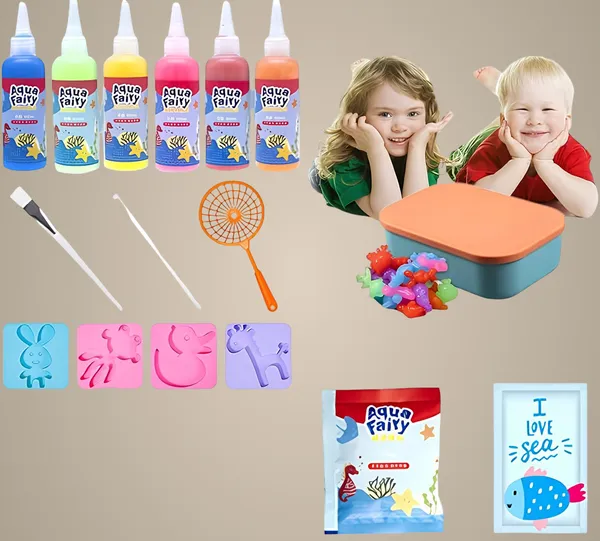 Multicolor_Rubber_Aqua_Gelz_3D_Diy_Magic_Water_Elf,_Aqua_Fairy_Creative_Set_Colourful_Sea_Animals_Toy_With_4_Bottles_Of_Colour_Gel,_Educational_Toy_Water_Toy_Children_For_Boys_Girls_3+